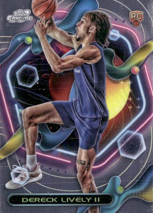2023 Topps Chrome Cosmic Dereck Lively II RC #161 Dallas Mavericks
