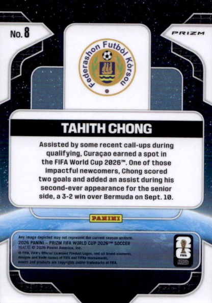2026 Panini Prizm World Cup Global Reach Tahith Chong #8 Curacao