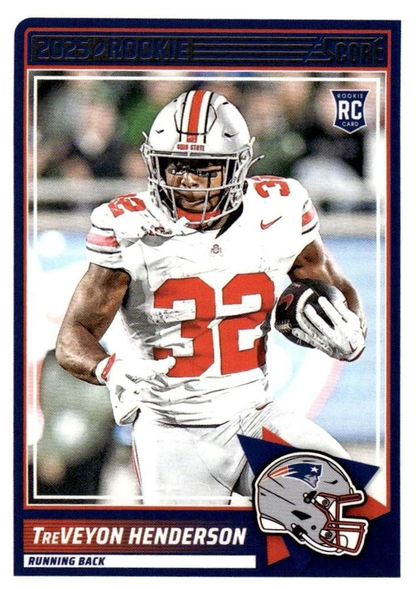 2025 Panini Score TreVeyon Henderson RC #59 New England Patriots