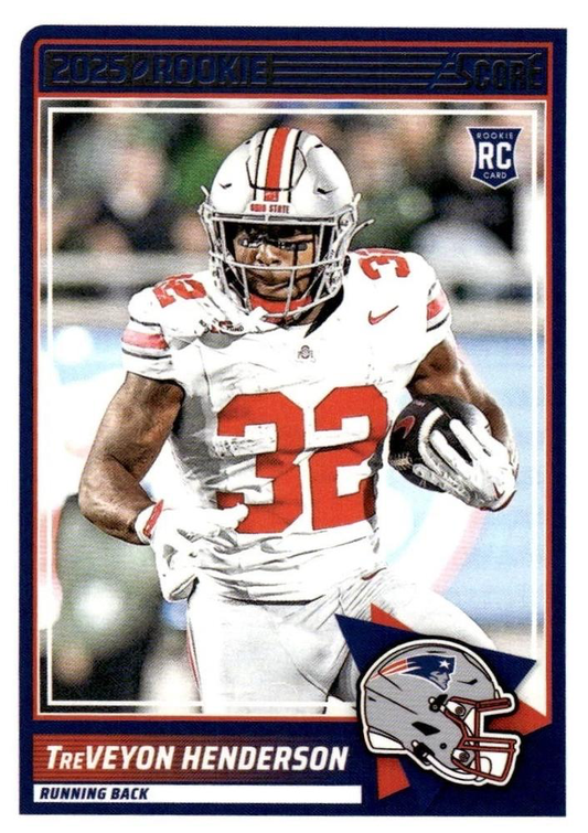 2025 Panini Score TreVeyon Henderson RC #59 New England Patriots