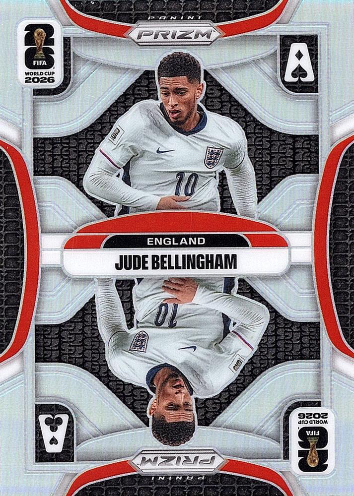 2026 Panini Prizm World Cup Aces Silver Jude Bellingham #23 Angleterre