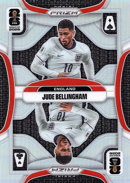 2026 Panini Prizm World Cup Aces Silver Jude Bellingham #23 Angleterre