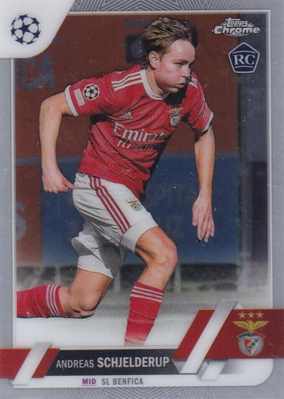 2022 Topps Chrome UCC Andreas Schjelderup RC #170 Benfica