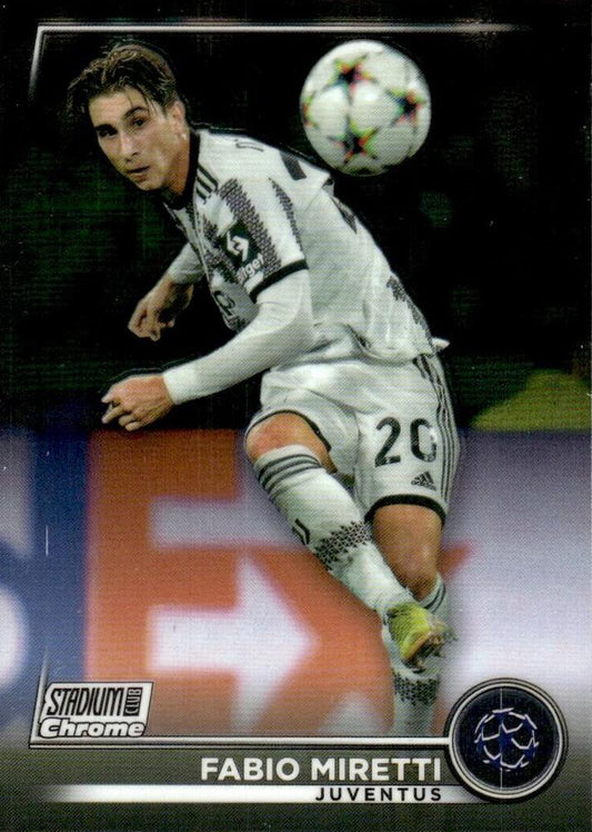 2022 Topps Stadium Club Chrome UCC Fabio Miretti #36 Juventus