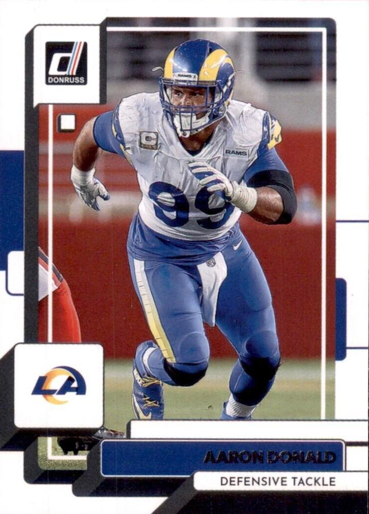 2022 Panini Donruss Aaron Donald #18 Los Angeles Rams