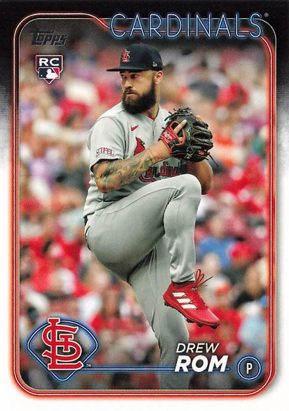 2024 Topps Series 2 Drew Rom RC #476 St. Louis Cardinals