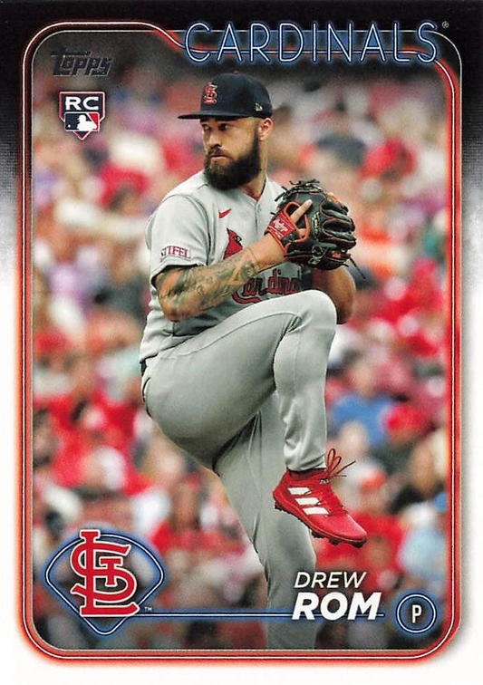 2024 Topps Series 2 Drew Rom RC #476 St. Louis Cardinals