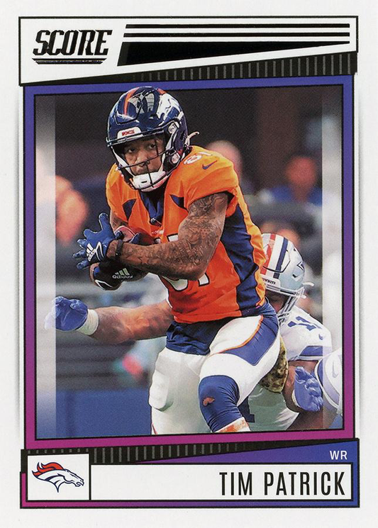 2022 Panini Score Tim Patrick Denver Broncos #76