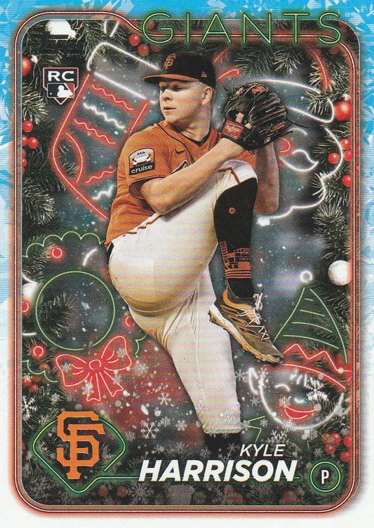 2024 Topps Holiday Kyle Harrison RC San Francisco Giants #H175