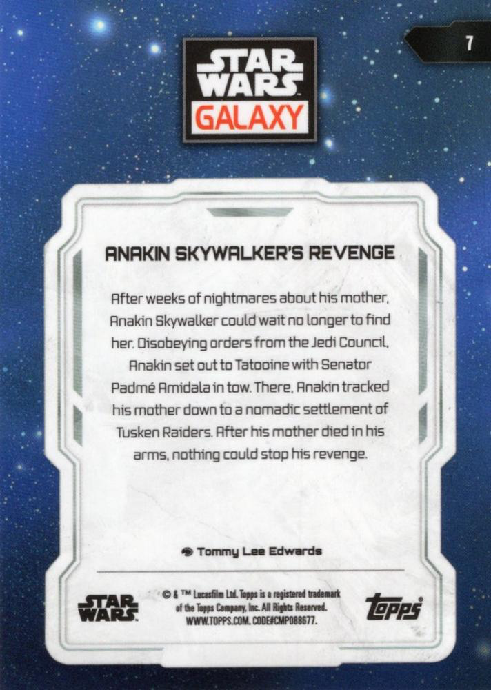 2024 Topps Chrome Star Wars Galaxy Anakin Skywalker's Revenge #7