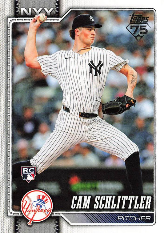 2026 Topps Series 1 Cam Schlittler RC #111 New York Yankees