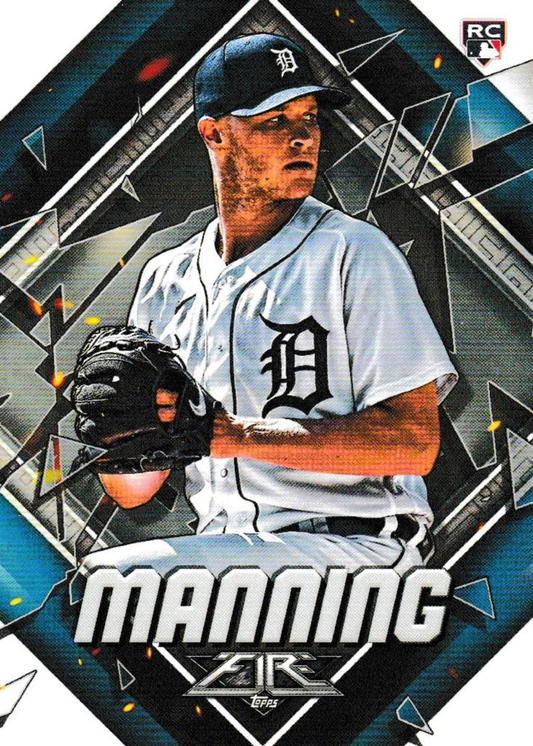 2022 Topps Fire Matt Manning RC Detroit Tigers #27