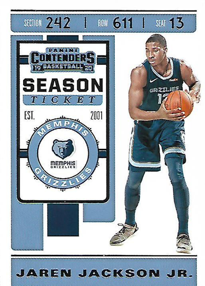 2019 Panini Contenders Jaren Jackson Jr. #41 Memphis Grizzlies