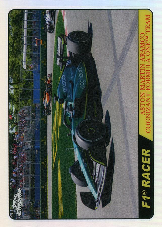 2022 Topps Chrome Formula 1 1968 Topps Hot Rods Lance Stroll #T68-LS Aston Martin Aramco Cognizant F1 Team