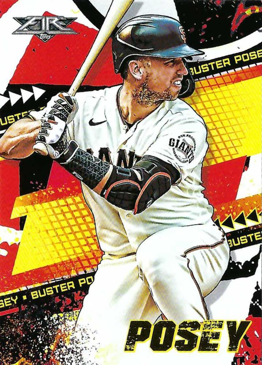 2022 Topps Fire Buster Posey San Francisco Giants #170