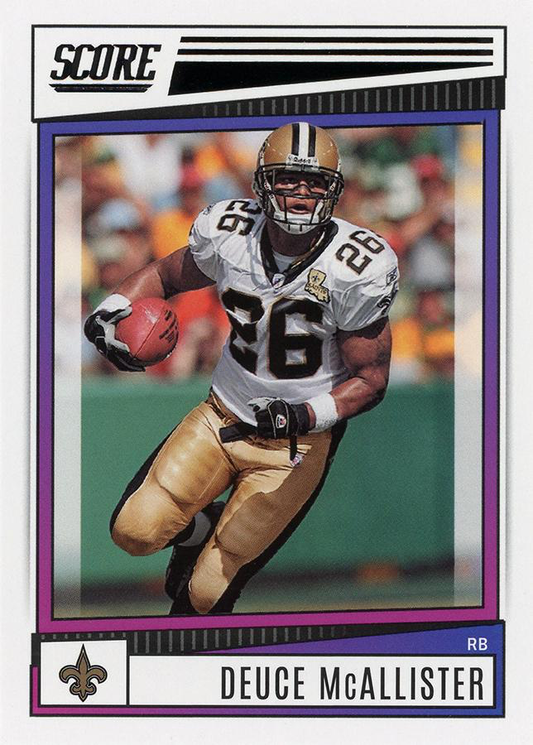 2022 Panini Score Deuce McAllister New Orleans Saints #63