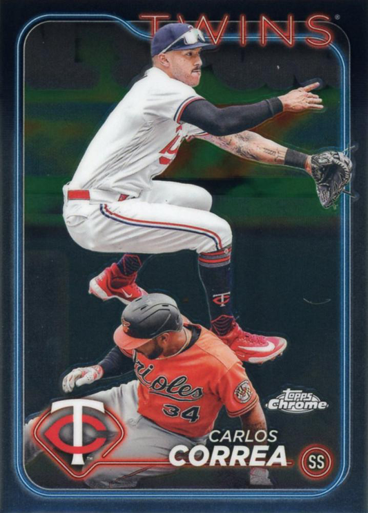 2024 Topps Chrome Carlos Correa Minnesota Twins #156