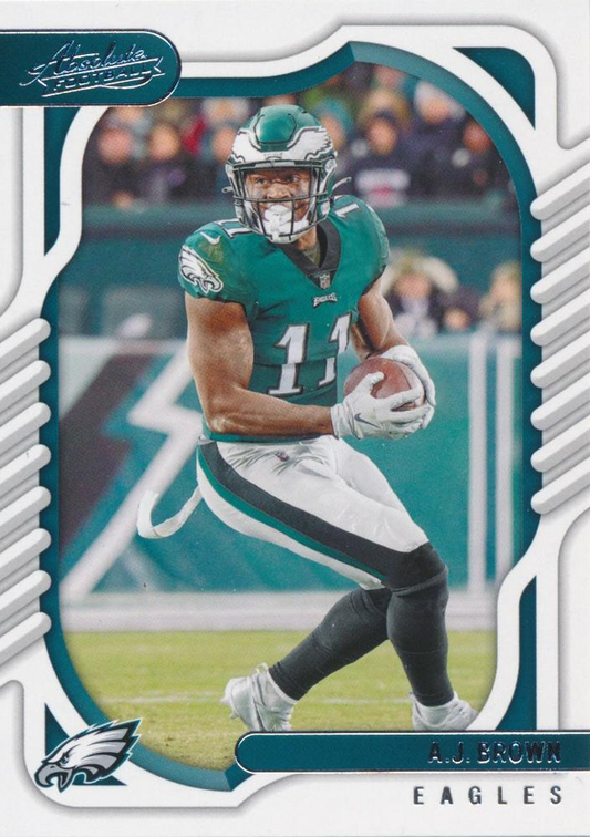 2022 Panini Absolute A.J. Brown #80 Philadelphia Eagles