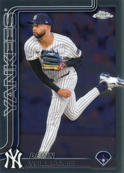 2025 Topps Chrome MLB Devin Williams #153 New York Yankees
