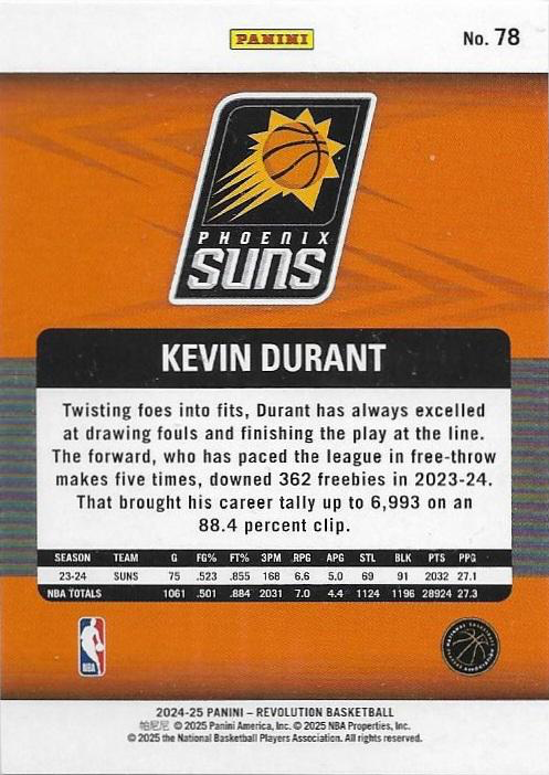 2024 Panini Revolution Kevin Durant #78 Phoenix Suns