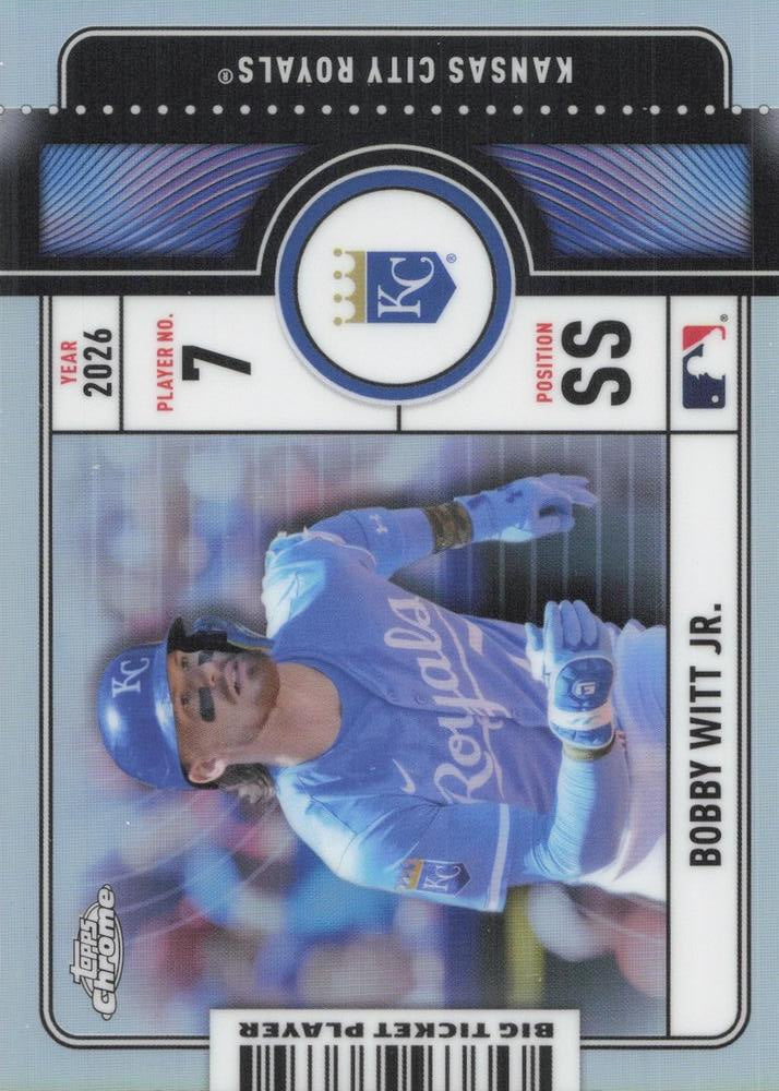 2026 Topps Chrome Big Ticket Players Bobby Witt Jr. #BTP-16 Kansas City Royals