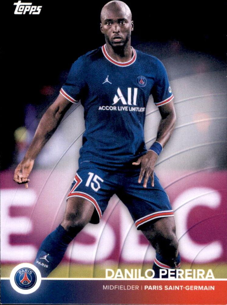 2021 Topps PSG Team Set Danilo Pereira #10 Paris Saint-Germain