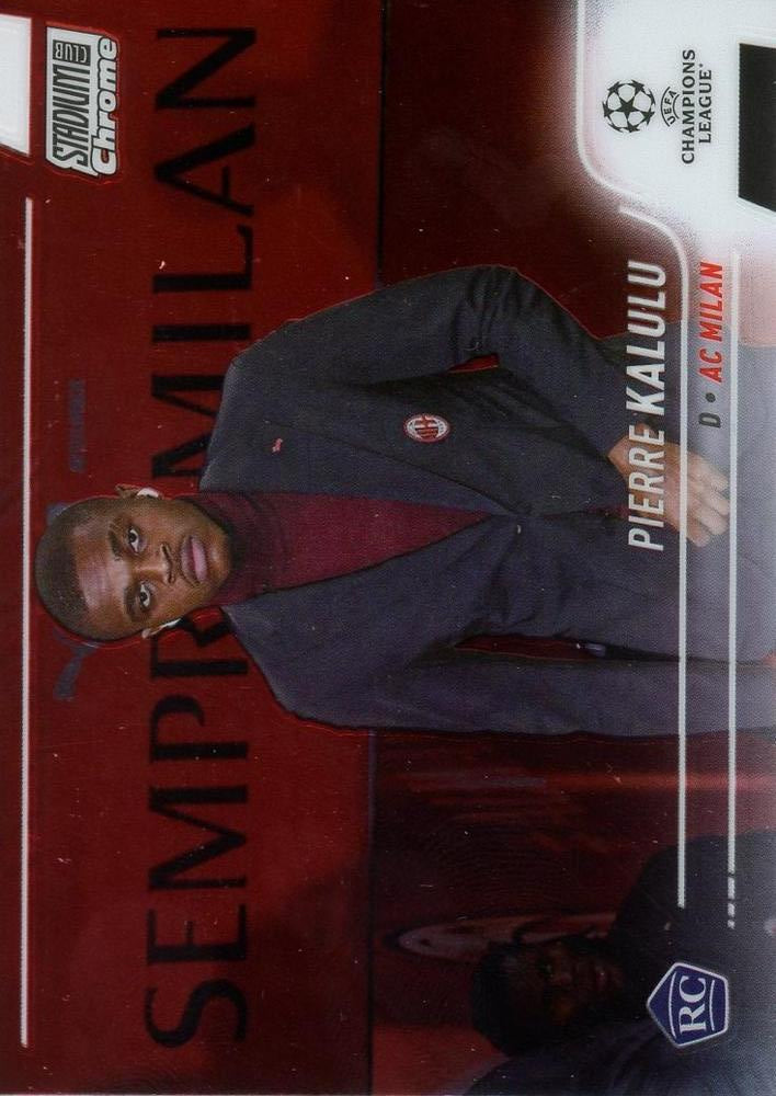 2021 Topps Stadium Club Chrome UCC RC Pierre Kalulu #20 A.C. Milan