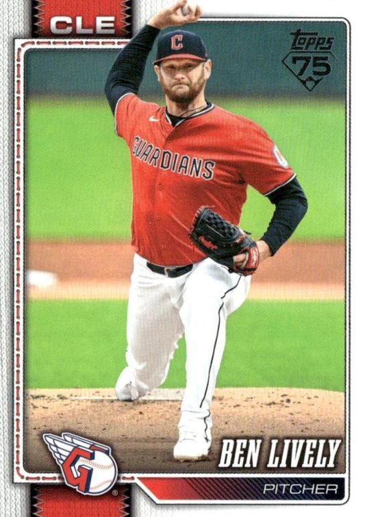 2026 Topps Series 1 Ben Lively #109 Cleveland Guardians