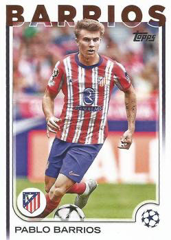 2024 Topps UCC Pablo Barrios #123 Atletico Madrid