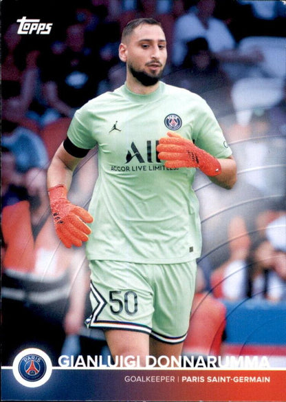 2021 Topps PSG Team Set Gianluigi Donnarumma #1 Paris Saint-Germain