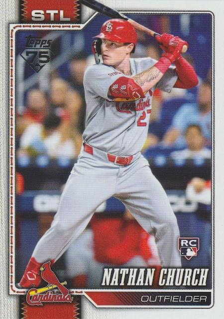 2026 Topps Series 1 Nathan Church RC #24 St. Louis Cardinals