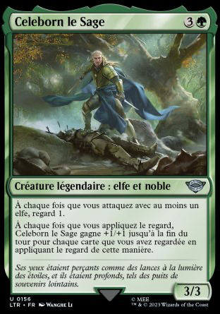 2023 Magic MTG Le Seigneur des Anneaux Celeborn le Sage LTR #156