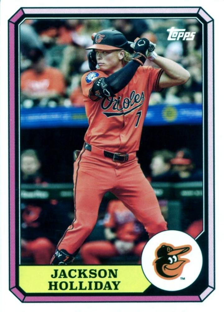 2025 Topps Archives 1987 Topps Boardwalk And Baseball Jackson Holliday #87BB-20 Baltimore Orioles