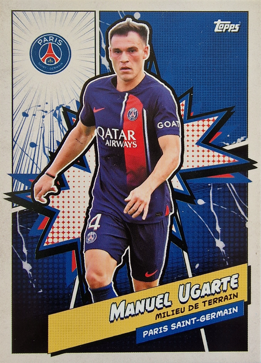 2023 Topps PSG Fan Set Heritage Manuel Ugarte PSGH-4 Paris Saint-Germain