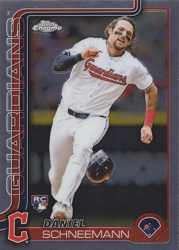 2025 Topps Chrome MLB Daniel Schneemann RC #43 Cleveland Guardians