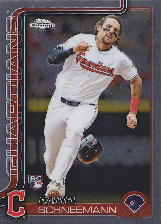 2025 Topps Chrome MLB Daniel Schneemann RC #43 Cleveland Guardians