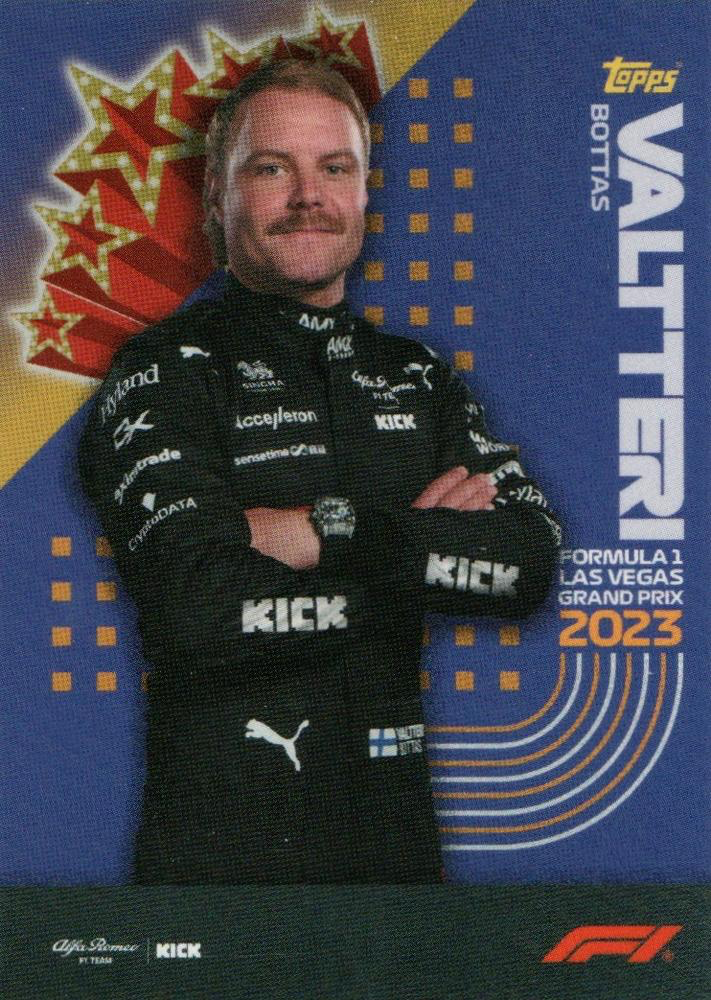 2023 Topps Las Vegas Grand Prix Valtteri Bottas #23 Alfa Romeo F1 Team Kick