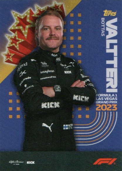 2023 Topps Las Vegas Grand Prix Valtteri Bottas #23 Alfa Romeo F1 Team Kick