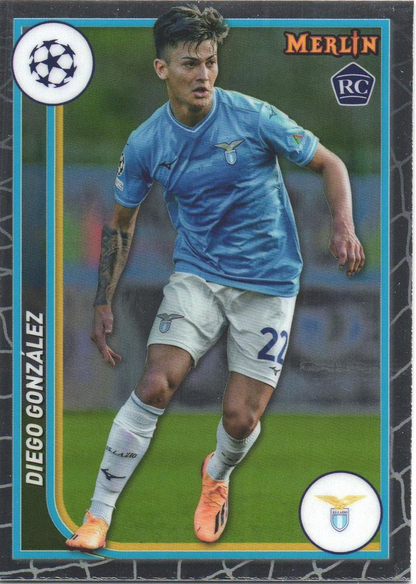 2023 Topps Merlin Chrome UCC Diego Gonzalez RC #120 Lazio
