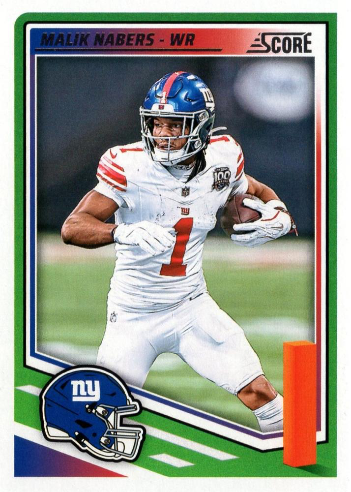 2025 Panini Score Malik Nabers #105 New York Giants