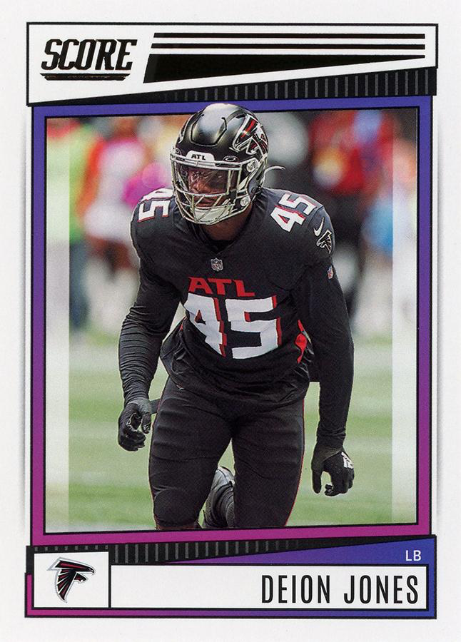 2022 Panini Score Deion Jones Atlanta Falcons #37