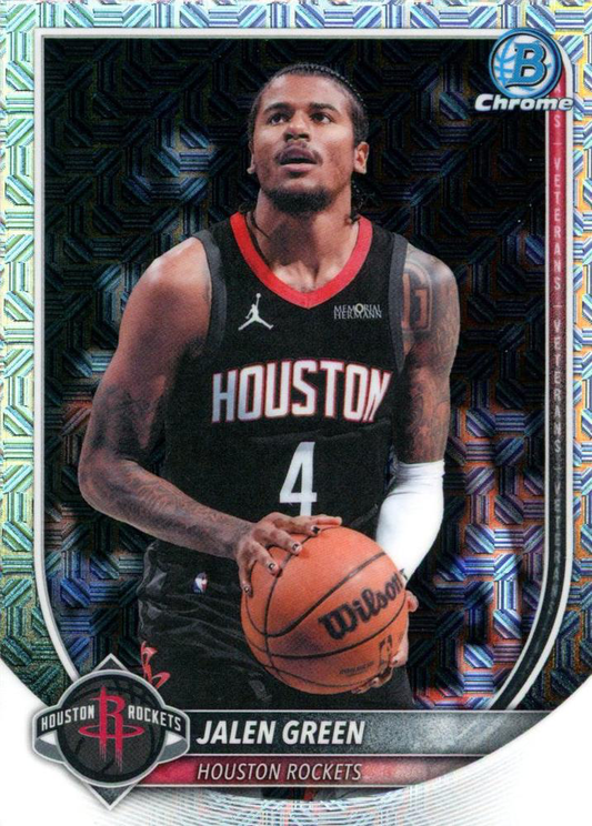 2025 Topps Bowman Chrome Mojo Jalen Green #BCV-199 Houston Rockets