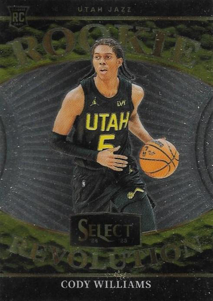 2024 Panini Select Rookie Revolution RC Cody Williams #22 Utah Jazz