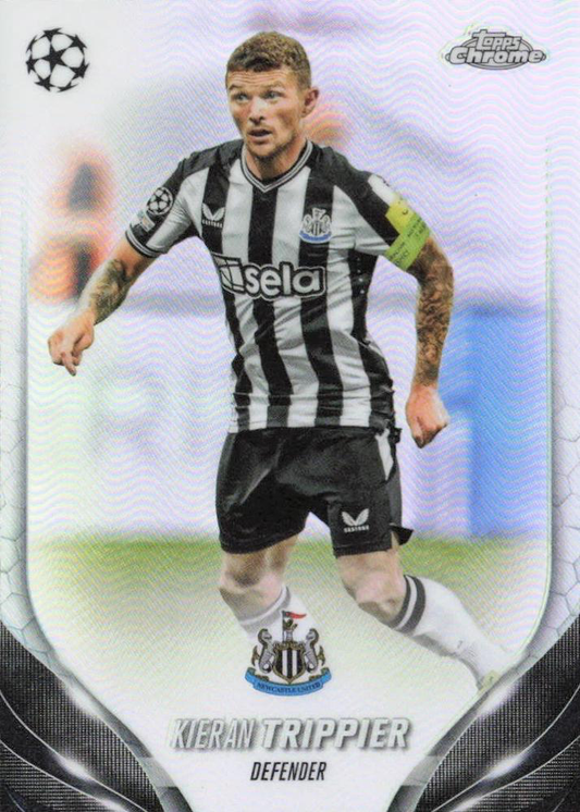 2023 Topps Chrome UEFA Club Competitions Kieran Trippier Refractor #126 Newcastle United