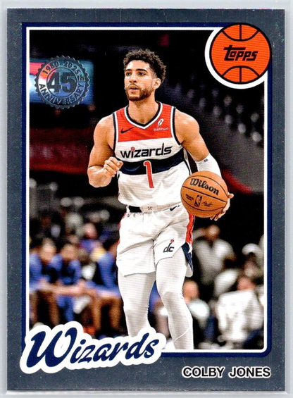 2025 Topps NBA 1980-81 Topps Basketball Colby Jones 80BK-20 Washington Wizards