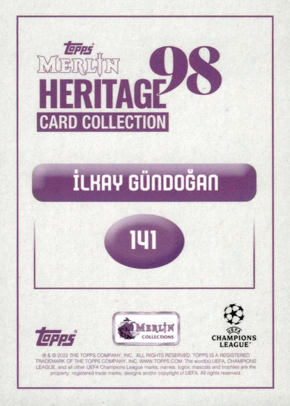 2022 Topps Merlin Heritage UCC Ilkay Gundogan #141 Manchester City