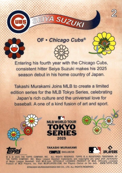 2025 Topps Tokyo Series Seiya Suzuki #2 Chicago Cubs