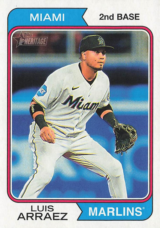 2023 Topps Heritage Luis Arraez Miami Marlins #615