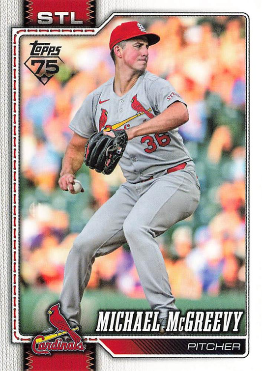 2026 Topps Series 1 Michael McGreevy #161 St. Louis Cardinals
