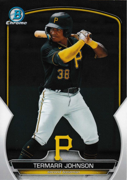 2023 Bowman Chrome Prospects Termarr Johnson Pittsburgh Pirates #BCP-88